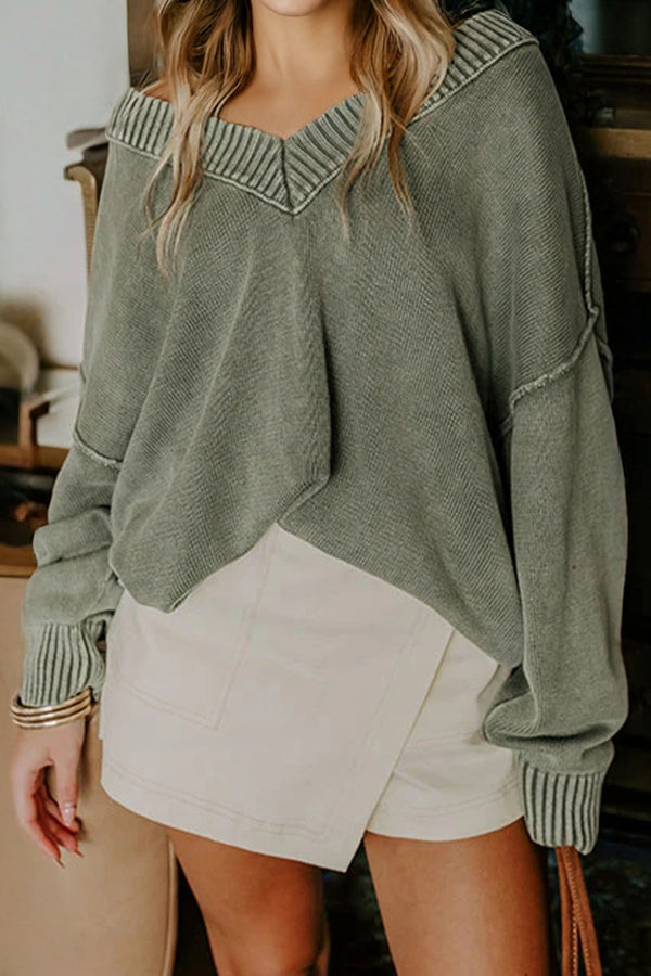mineral wash sweater
