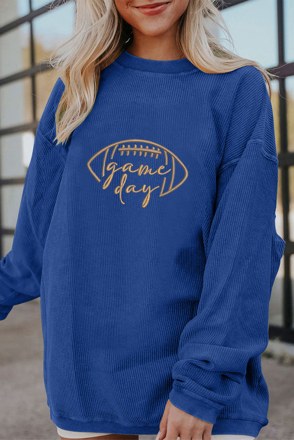 embroidered graphic sweatshirt
