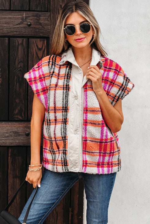 plaid jacket vest