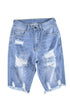 blue-raw-hem-denim-jorts-ripped-holes-mid-stretch-slash-pockets-bermuda-denim-shorts-womens-denim-jeans-clothing
