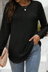 black long sleeve top