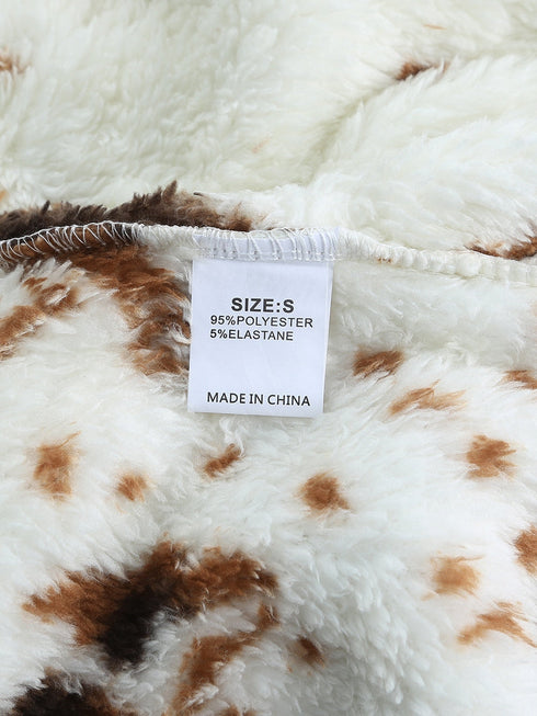 zip-collar-cow-print-fleece-sweatshirt