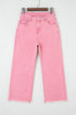 womens wide leg cropped jeans