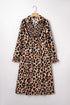 leopard print midi dress