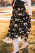 black-western-print-tiered-ruffled-high-waist-maxi-skirt
