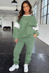 color block sweatpant set
