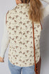 floral print vest
