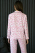 Pink Leopard Print 2cps Long Pajama Set