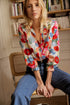 womens-blouses-ink-flower-lapel-long-sleeve-blouse