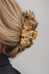 Gold Metallic Plated Hollowed Shell Claw Hair Clip