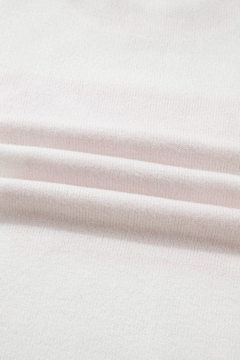 striped trim sweater