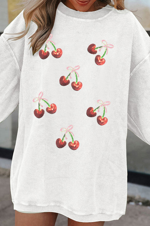 cherry graphic sweatshirt
