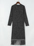 black-fringed-hem-pocketed-open-cardigan
