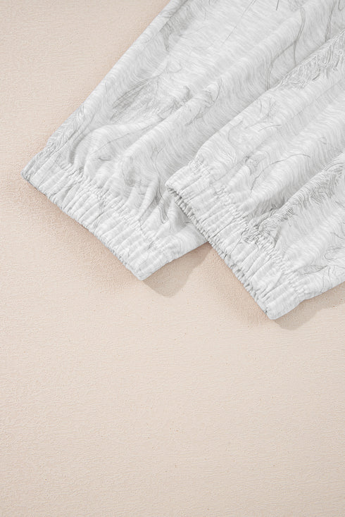 abstract print 2pcs set