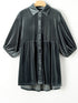 dark-grey-3-4-sleeve-tunic-babydoll-velvet-shirt