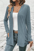 ribbed open cardigan