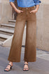 Brown Mimimalist Patch Pocket Womens Shift Jeans