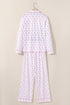 bow print pajama set
