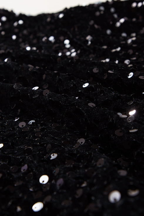 black-sequin-long-sleeve-cutout-back-top