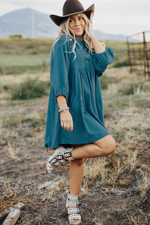 shirt-collar-long-sleeve-button-mini-dress