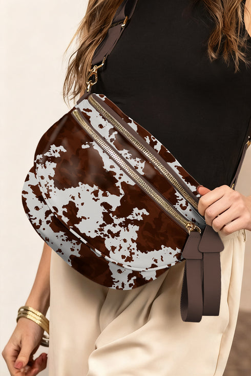 cow print crossbody bag