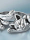 Adjustable Classic Cat Alloy Ring for Men and Women