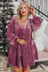 plus size velvet dress