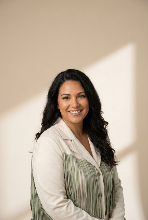 Lapel Fringe Long Sleeve Coat