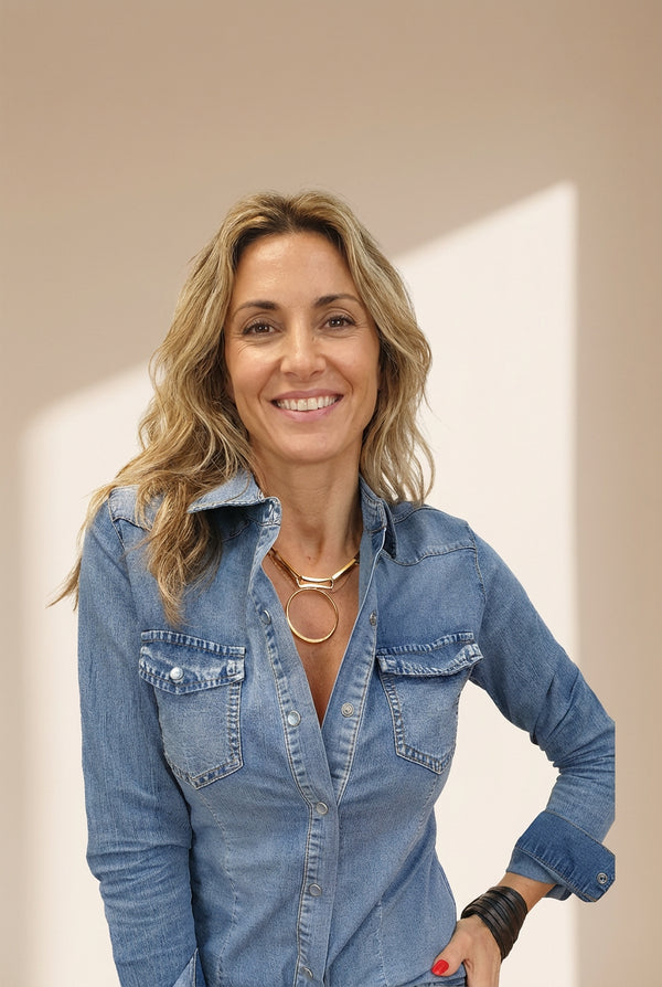 Women's Dusk Blue Slim Fit Denim Shirt with Flap Pockets