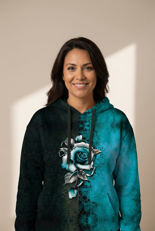 Women's Half and Half Hoodie in Sweatshirts & Hoodies