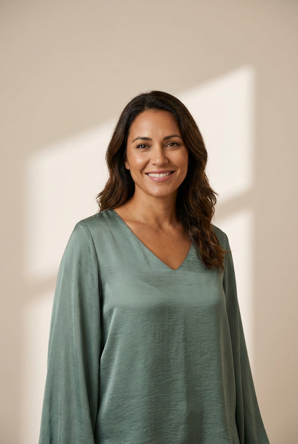 Women's Lightweight Satin Blouse for Spring in Blouses & Shirts