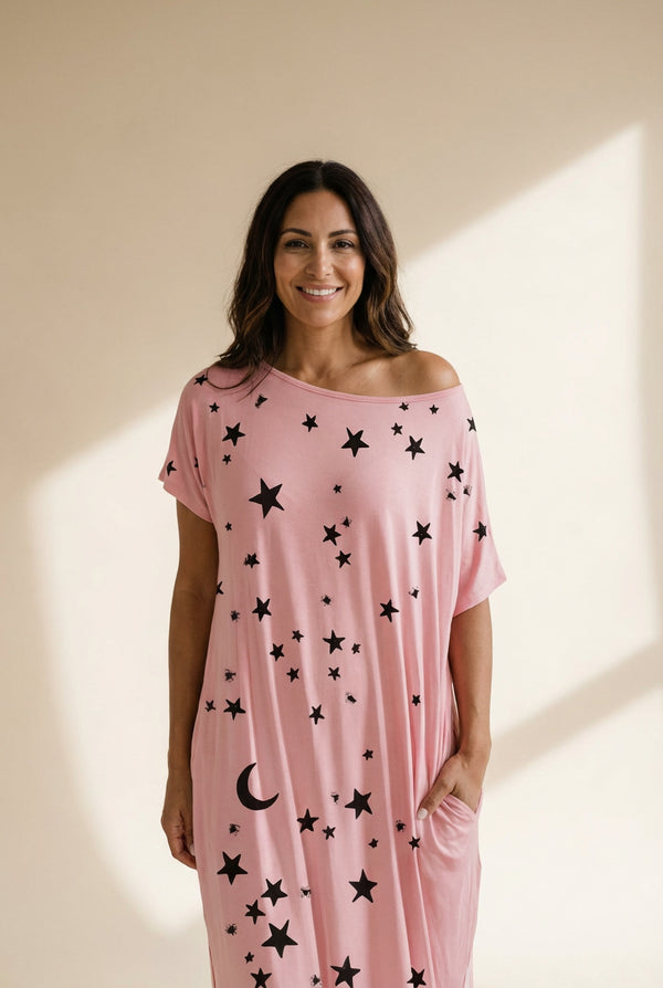 Women's Off-the-Shoulder Starry Dress in Blouses & Shirts
