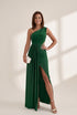Women's Elegant V-Neck Solid Strapless Long Sleeve Dress