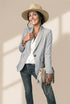 Sophisticated Solid Lapel Button Long Sleeve Blazers