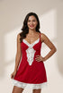 Women's Plus Size Lace-Trim Chemise in Crimson Red made for easy styling and wardrobe coordination, with premium-like structure and finish.