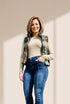 Women's Seamed Flare Denim Pants in Pants & Culotte