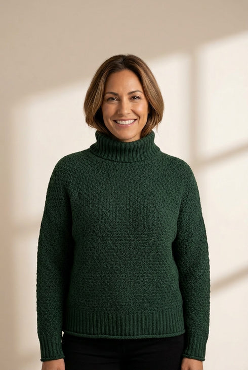 Chunky Knit Turtleneck Pullover