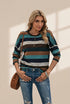 Horizontal Striped Knit Sweater