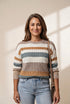 Horizontal Striped Knit Sweater