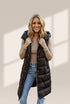 Long Puffer Vest with Hood - Casual Chic