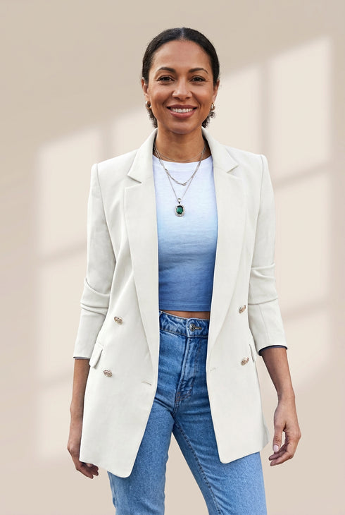 Simple Solid Blazer for Everyday Wear