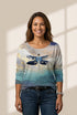Women's Stylish Dragonfly Pattern Long Sleeve T-Shirt