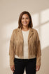 Women's Lapel Fringe Long Sleeve Coat in Coats with versatile layering silhouettes