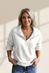 Women's Polar Fleece Stand Collar Zipper Long Sleeves Hoodie