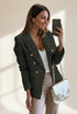 Women's Single-Breasted Blazers and High Waist Trousers Two-Piece Suit with practical styling and dependable silhouette control.