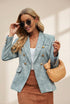 Women's Single-Breasted Blazers and High Waist Trousers Two-Piece Suit with practical styling and dependable silhouette control.