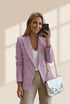 Women's Single-Breasted Blazers and High Waist Trousers Two-Piece Suit with practical styling and dependable silhouette control.