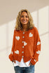 Knit Single-Breasted Heart Cardigan Sweater -Bishop - Barcelet - Closed - Scoop - Jewel