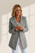 Women's Lapel Double-Breasted Woolen Coat in Coats