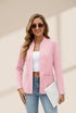 Solid Long Sleeves Pockets Open-Front Versatile Blazer